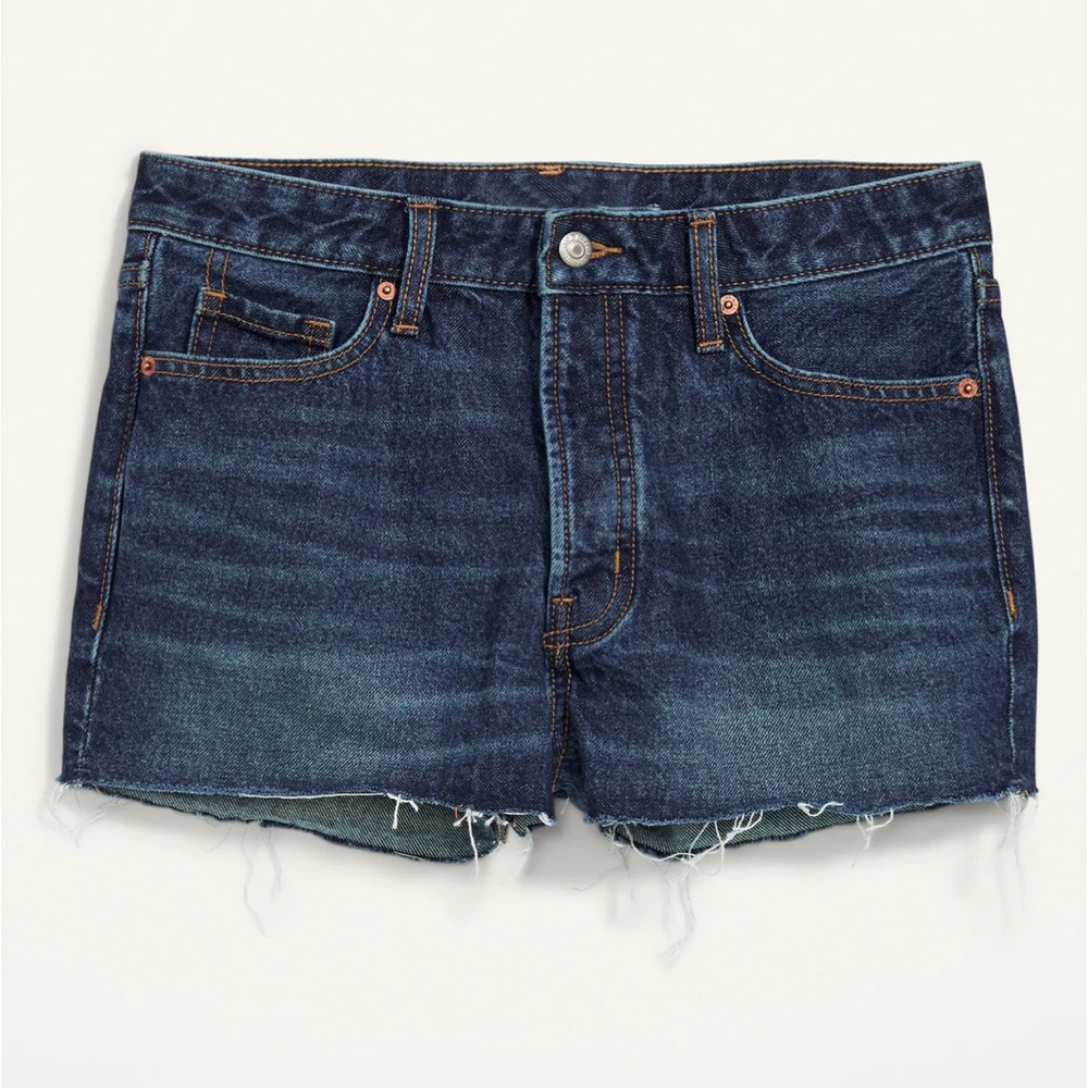 OLD NAVY High-Waisted O.G. Stars & Stripes Cut-Off Jean Shorts 1.5-inch‎ Inseam